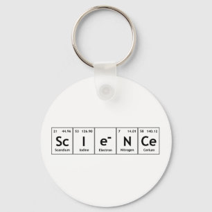 Porte-clés ScIeNCe Éléments de tableau périodique Mot Chimie
