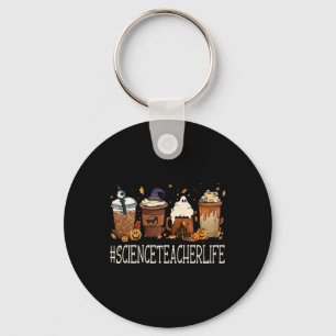 Porte-clés Science Enseignant Horreur Automne Café Halloween