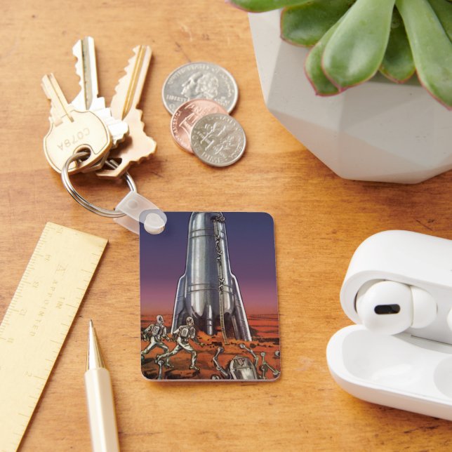 Porte-clés Science-fiction vintage, les astronautes Beetle Al (Bureau)