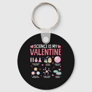 Porte-clés Science Is My Valentine Stem Love Chemistry Hearts