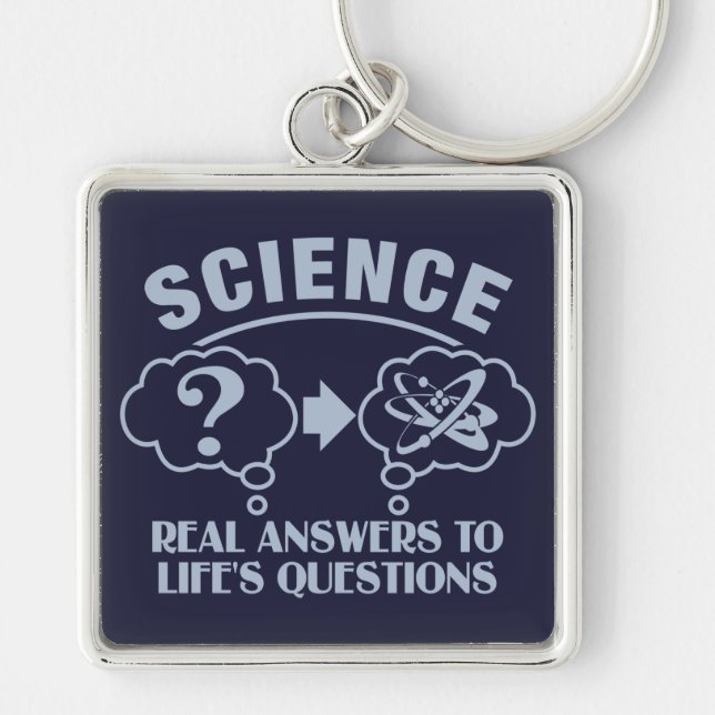 Porte-clés Science Réponses porte - clé personnalisé (Devant)