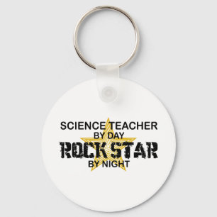 Porte-clés Science Teacher Rock Star par nuit