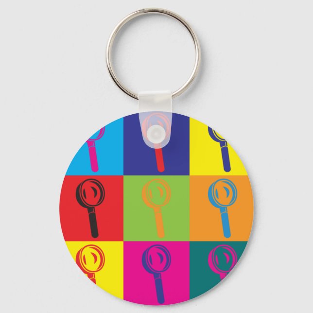 Porte-clés Sciences judiciaires Pop Art (Recto)