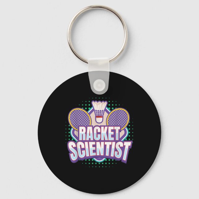 Porte-clés Scientifique de raquette de Badminton I Raquette d (Recto)