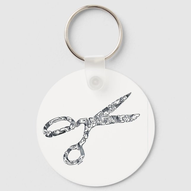 PORTE-CLÉS SCISSORS - VOUS AVEZ BESOIN D'UN CHEVEUX ? (Recto)