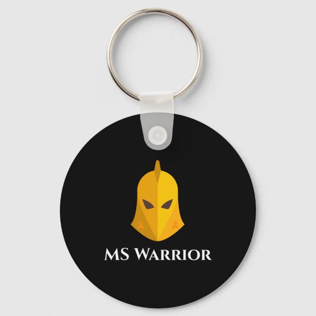 Porte-clés Sclérose Sensibilisation Knight Brave Ms Warrior (Recto)