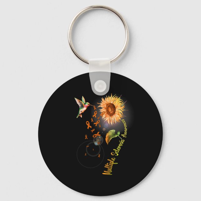 Porte-clés Sclérose Tournesol Colibri (Recto)