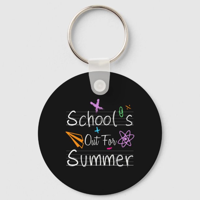 Porte-clés Scolaire Happy Summer Happy Last Day Enseignants S (Recto)
