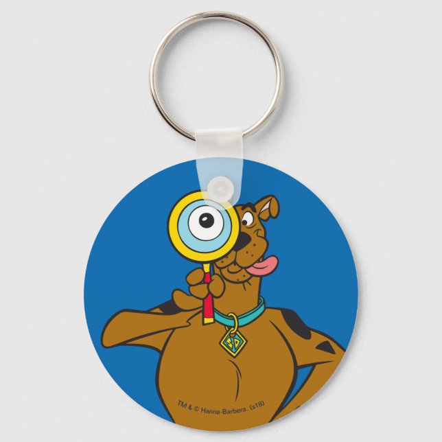 Porte-clés Scooby Doo Avec Verre Magnifiant (Recto)