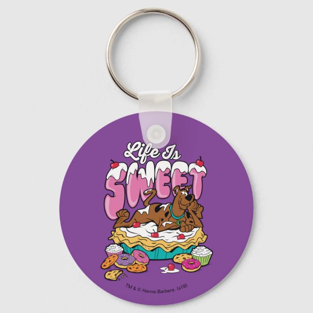 Porte-clés Scooby-Doo "Life Is Sweet" (Recto)