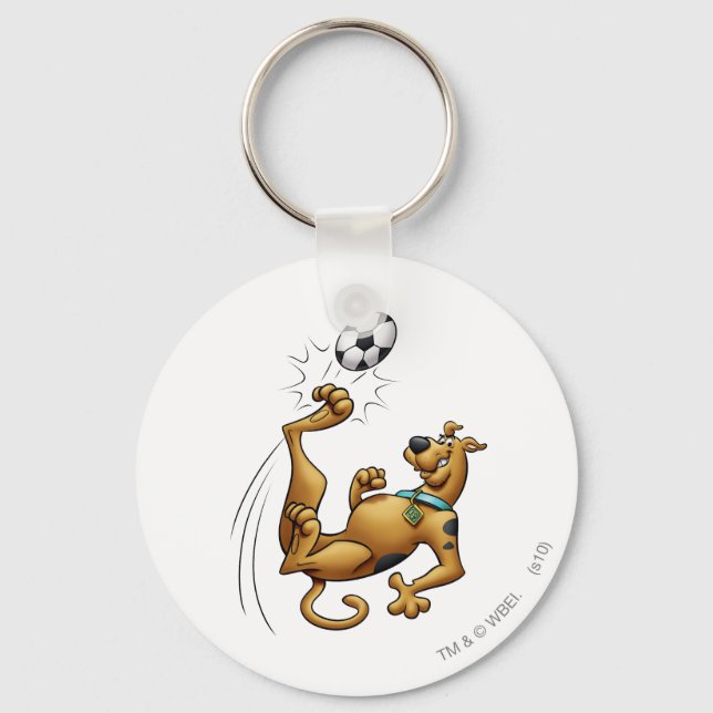 Porte-clés Scooby-Doo Soccer Overhead Kick Airbrush (Recto)