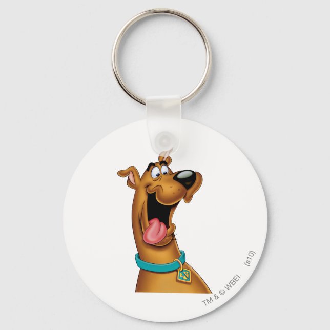 Porte-clés Scooby Doo Visage Excité (Recto)