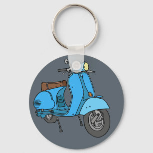 Porte-clés scooter bleu (Vespa)