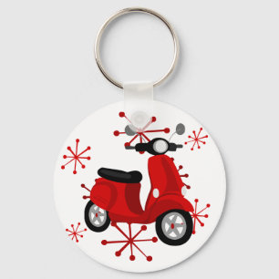 Porte-clés Scooter rouge