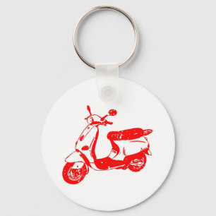 Porte-clés Scooter rouge