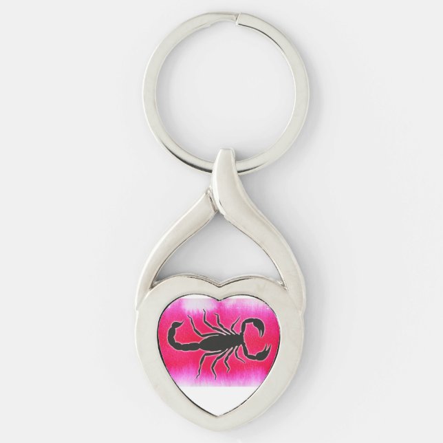 Porte-clés scorpio rose (Devant)