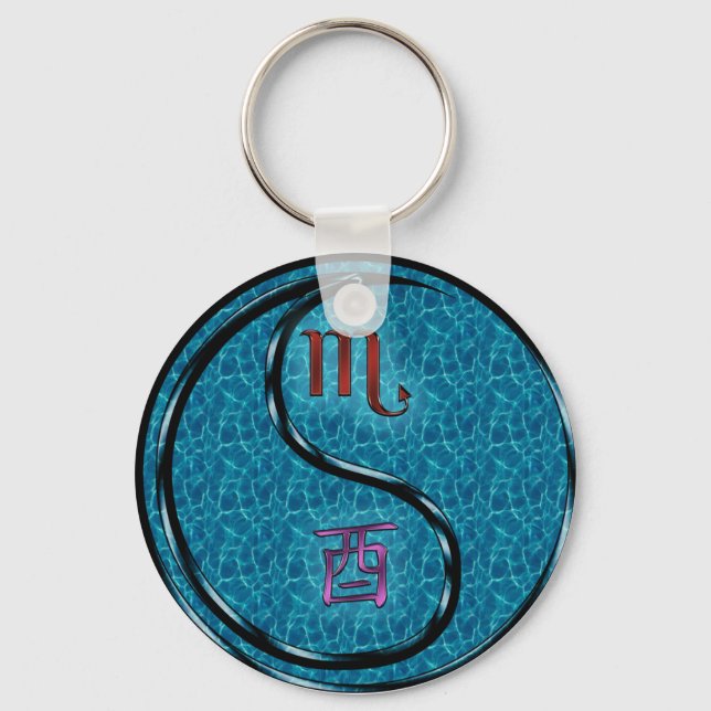 Porte-clés Scorpio & Water Rooster (Recto)