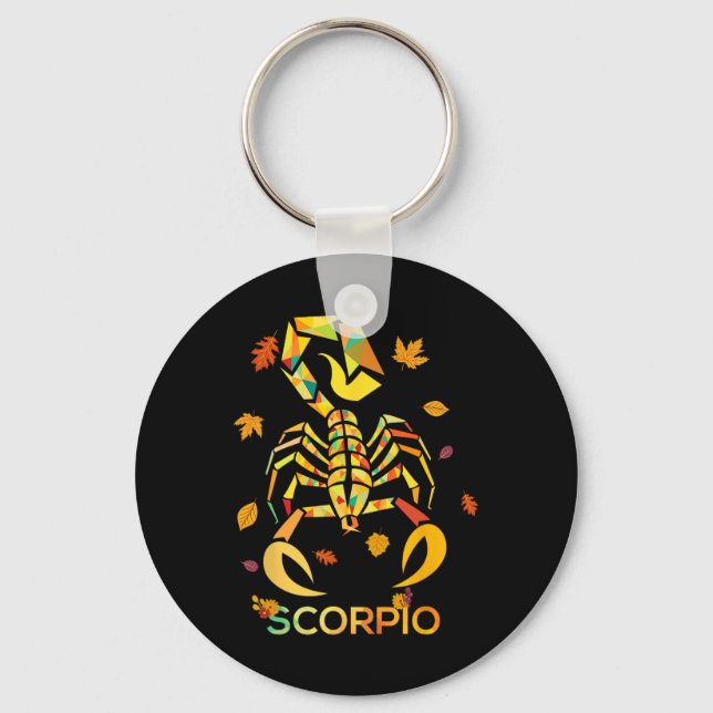 Porte-clés Scorpio Zodiac Fall Scorpion Anniversaire (Recto)