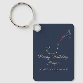 Porte-clés Scorpion | Cadeau de constellation du z