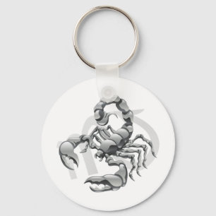 Porte-clés Scorpion le signe d'étoile ou de naissance de