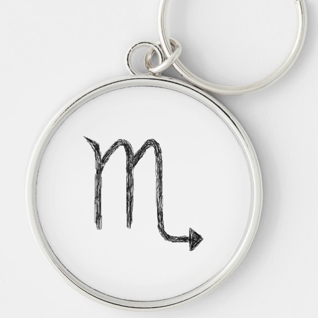 Porte-clés Scorpion. Signe d'astrologie de zodiaque (Devant)
