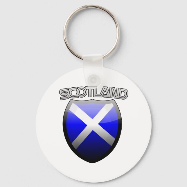 Porte-clés Scotland Retro Glass (Recto)
