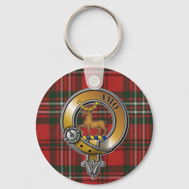Porte-clés Scott Tartan & Badge (Recto)