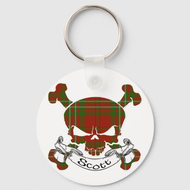 Porte-clés Scott Tartan Skull (Recto)