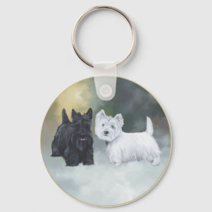 Porte-clés Scottie Westie Hiver