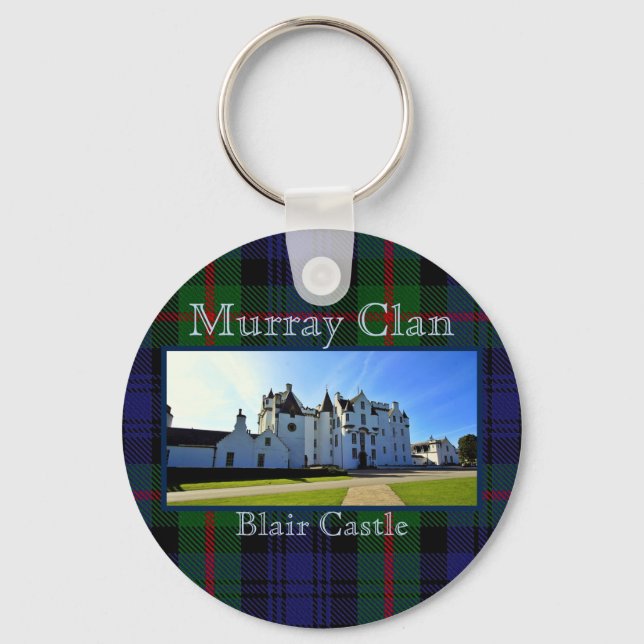 Porte-clés Scottish Murray Clan Tartan Blair Castle (Recto)