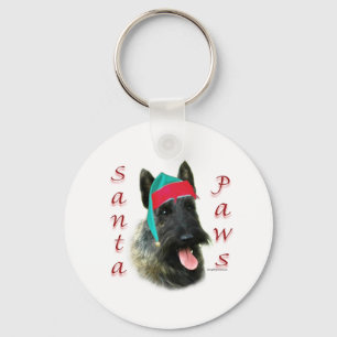Porte-clés Scottish Terrier (brindle) Père Noël Paws