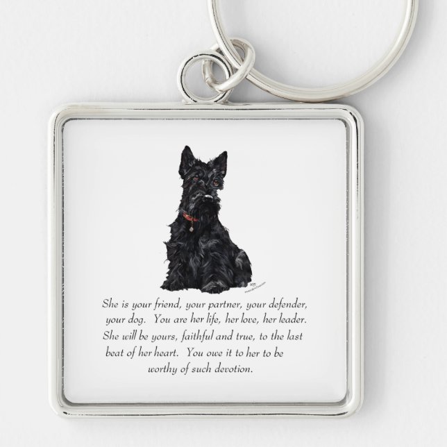 Porte-clés Scottish Terrier Keepsaké - Femme (Devant)