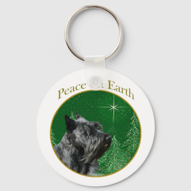 Porte-clés Scottish Terrier Peace (Recto)