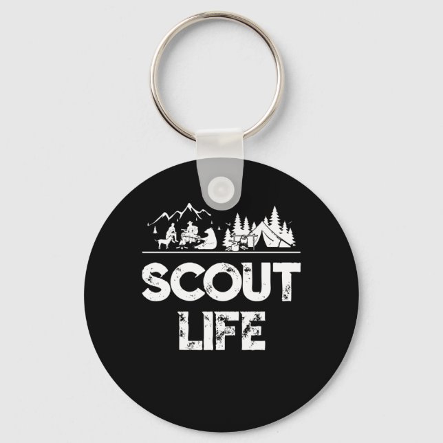 Porte-clés Scout Life Scouting Amateurs Cadeaux Randonnée Hap (Recto)