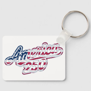 Porte-clés Script Drapeau America 250 Semiquincentenaire