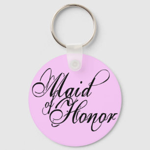 Porte-clés Script Grunge Naughy - Maid Of Honor Black