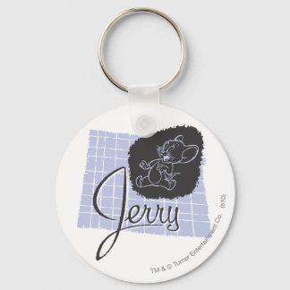 Porte-clés Script noir et bleu Jerry