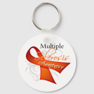 Porte-clés Scroll Ribbon - Multiple Sclerosis Awareness