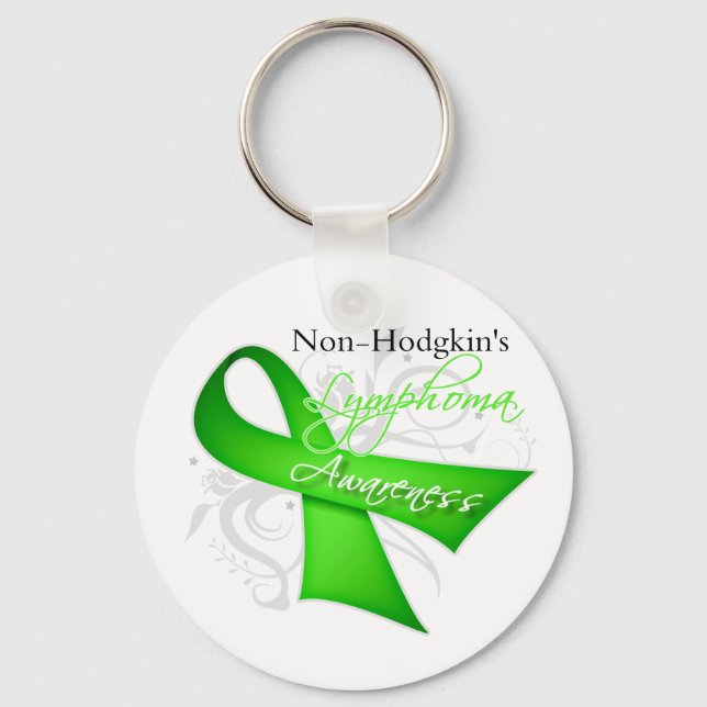 Porte-clés Scroll Ribbon Non-Hodgkin's Lymphoma Awareness (Recto)