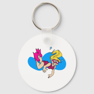 Porte-clés Scuba girl