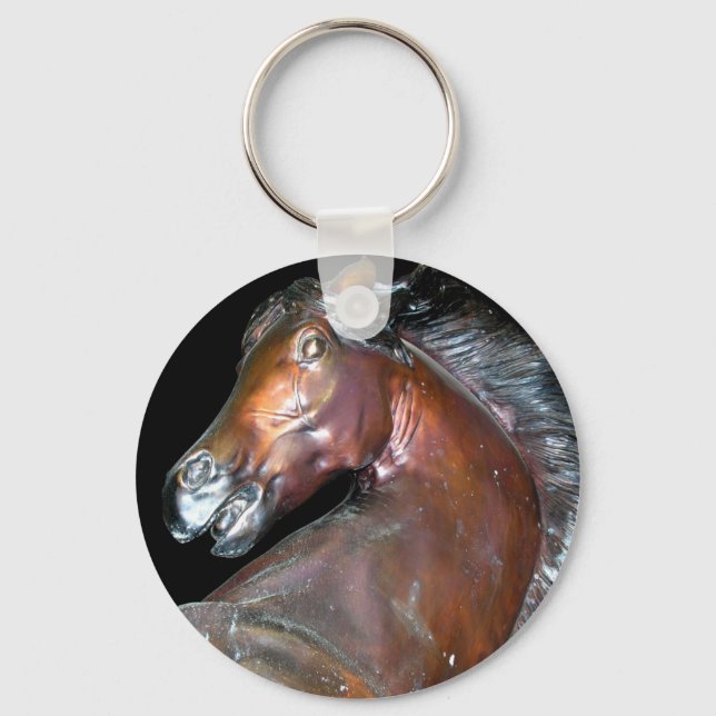 Porte-clés Sculpture du cheval de bronze (Recto)