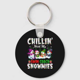 Porte-clés Se détendre avec mon entraîneur de natation Snowmi