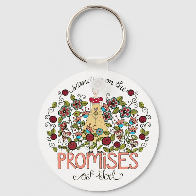 Porte-clés Se tenir sur les promesses de Dieu Porte - clé (Recto)
