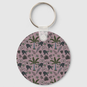 Porte-clés Seamless pattern Tropical animals monkey jumping