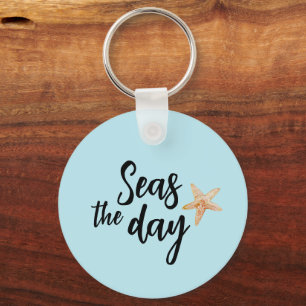 Porte-clés Seas the Day Starfish Beach