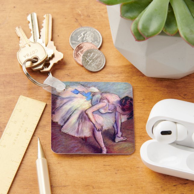 Porte-clés Seated Dancer by Edgar Degas, Vintage Ballet Art (Bureau)