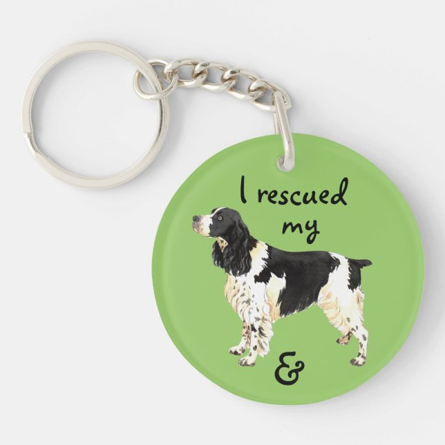 Porte-clés Secourir Anglais Springer Spaniel (Devant)
