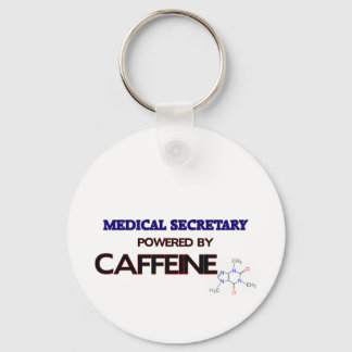 Porte-clés Secrétaire Médicale Poussé par la caféine