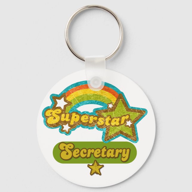Porte-clés Secrétaire Superstar (Recto)