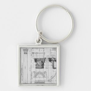 Porte-clés Section et altitude d'une colonne composée